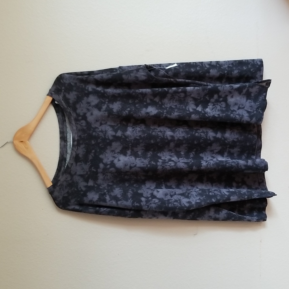 Sonoma Womens Tie Dye Long Sleeve Top
